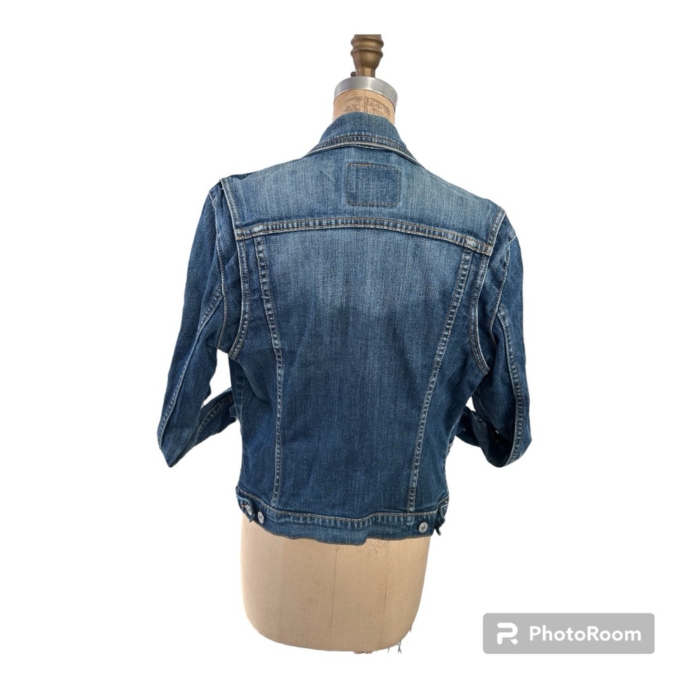 Vintage Levi’s Denim Jacket Size Small Indigo Blue Jean Jacket Pre-Loved - Picture 2 of 10